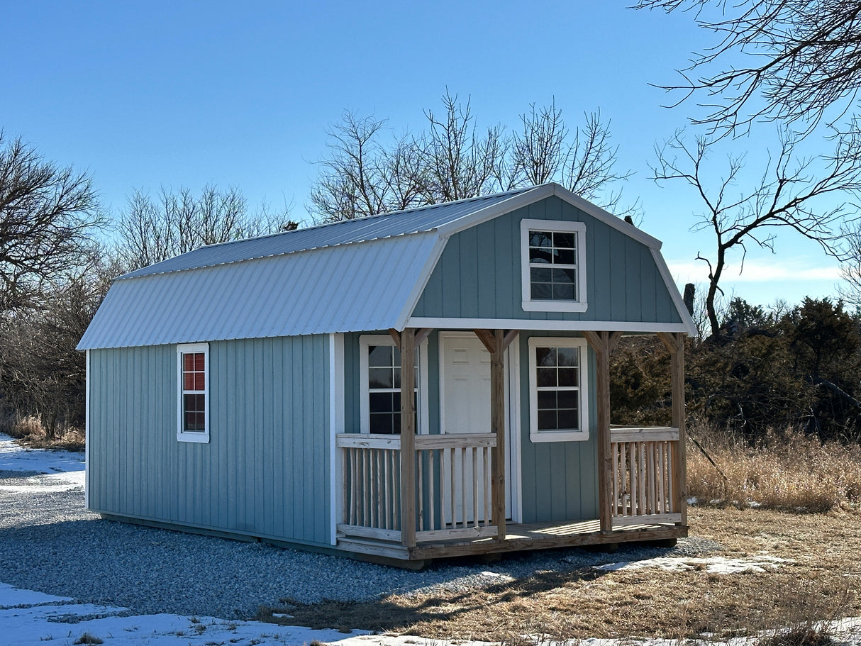 USED 12x24 Lofted Cabin - Hampton Location | NE Sheds
