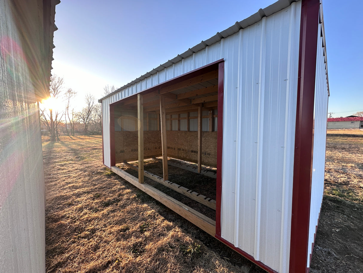 Sold | 10x20 Metal Loafing Shed - Wisner NE. NEsheds