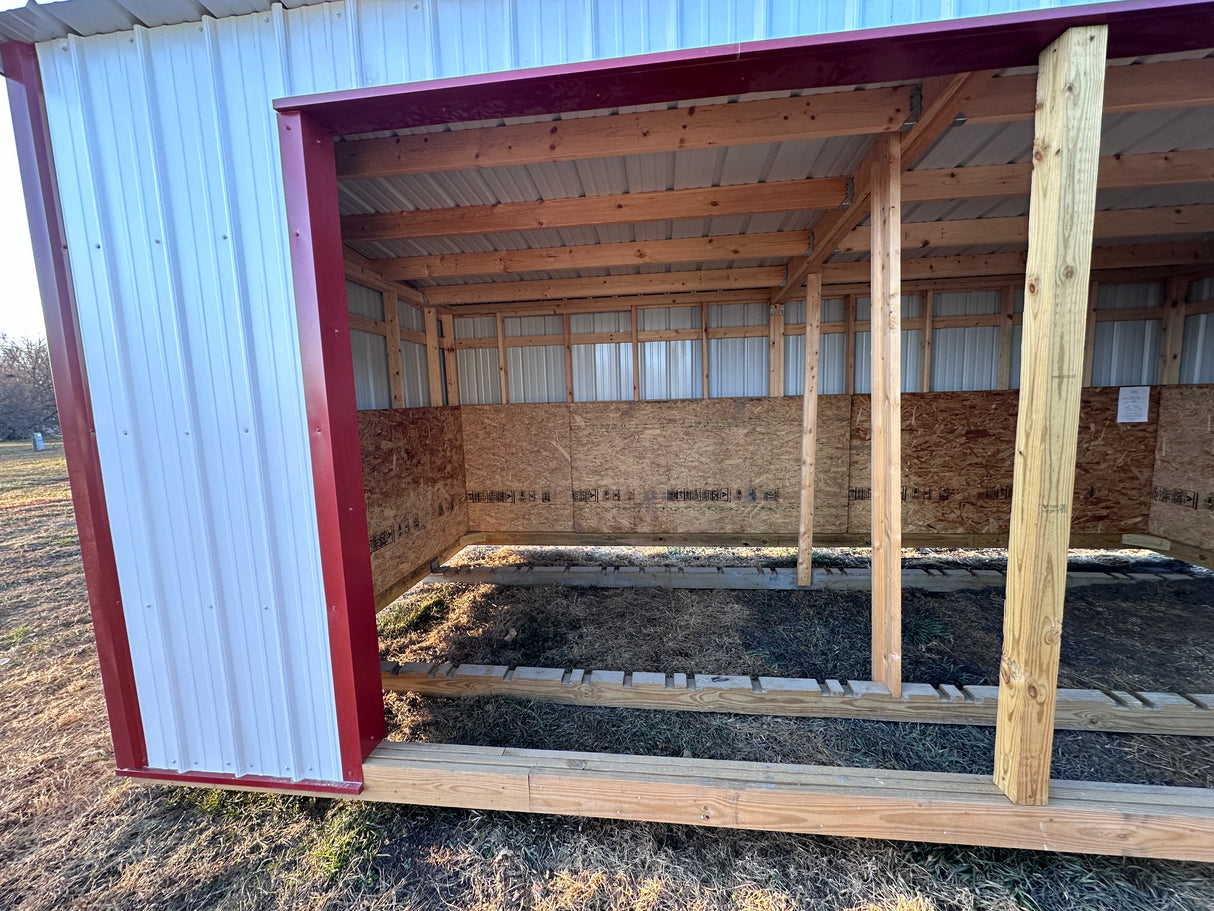 Sold | 10x20 Metal Loafing Shed - Wisner NE. NEsheds