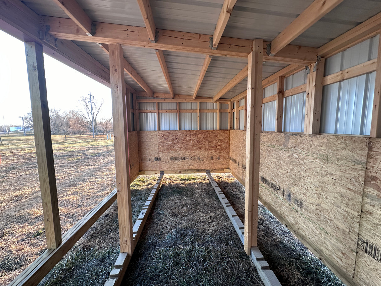 Sold | 10x20 Metal Loafing Shed - Wisner NE. NEsheds