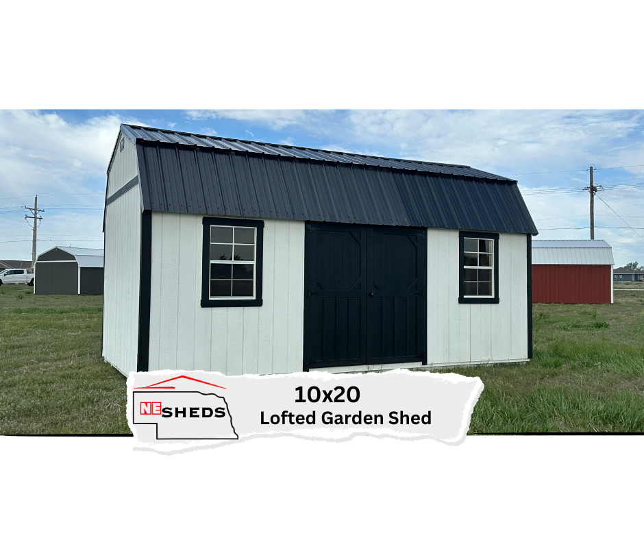 10x20 Lofted Garden Shed - Grand Island Location | NE Sheds