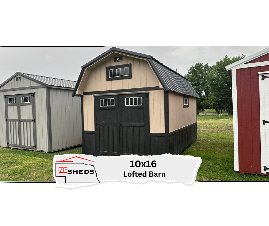 SOLD 10x16 Lofted Barn - Wisner Nebraska Location | NEsheds
