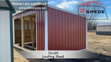 12x20 Loafing Shed - Wisner Nebraska | NE Sheds
