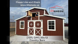 SOLD [10% OFF] 20x12 Country Barn - Hampton Nebraska | NE Sheds