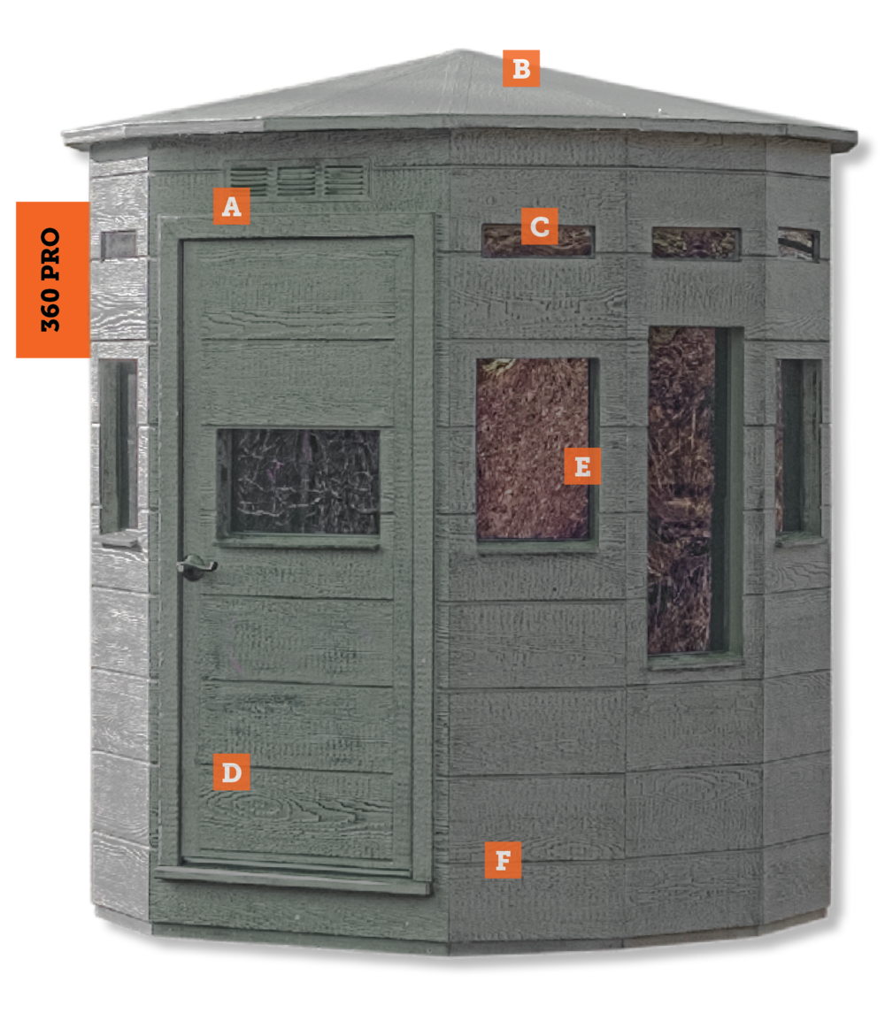 360 Hunting Blind Pro Series [6x6] Bow & Gun | NE Sheds