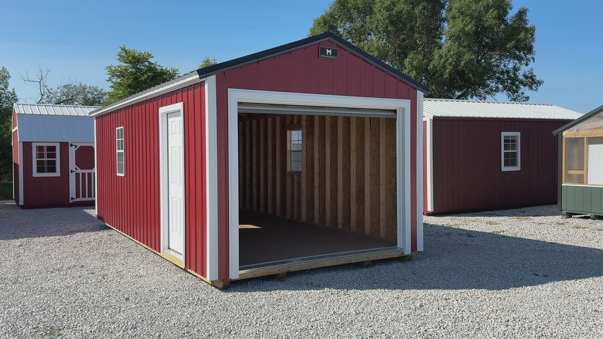 12x24 Garage (metal) - Hampton Nebraska | NE Sheds
